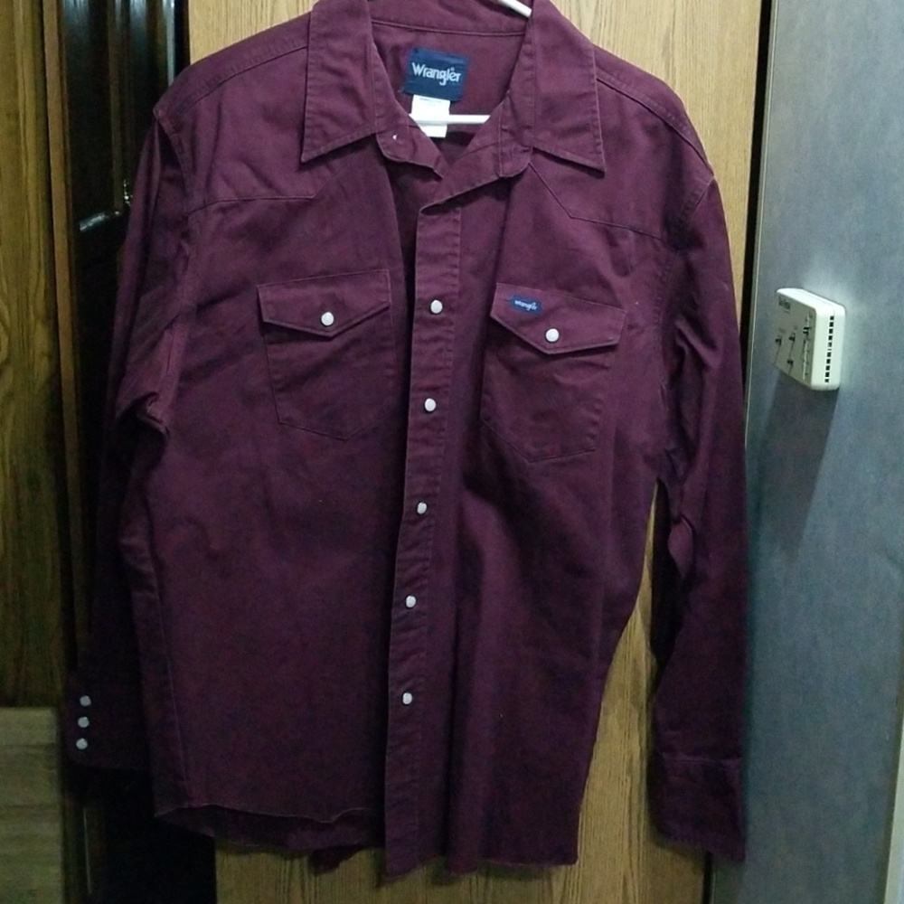 Men's wrangler western button up shirt